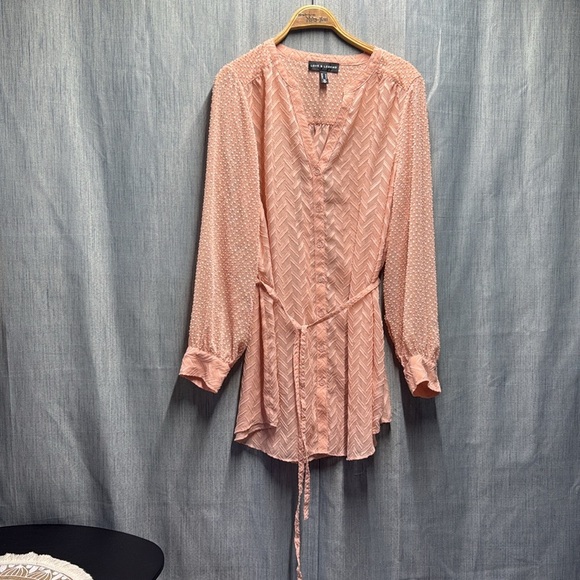 🏴 Women's Pink Button-Up blouse size 18 - Picture 2 of 6